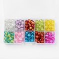thumbnail image 1 of CHUANK 100pcs 10 Color Crackle Glass Beads 10mm Handcrafted Lampwork Round Crystal Beads Bulk, 1 of 3