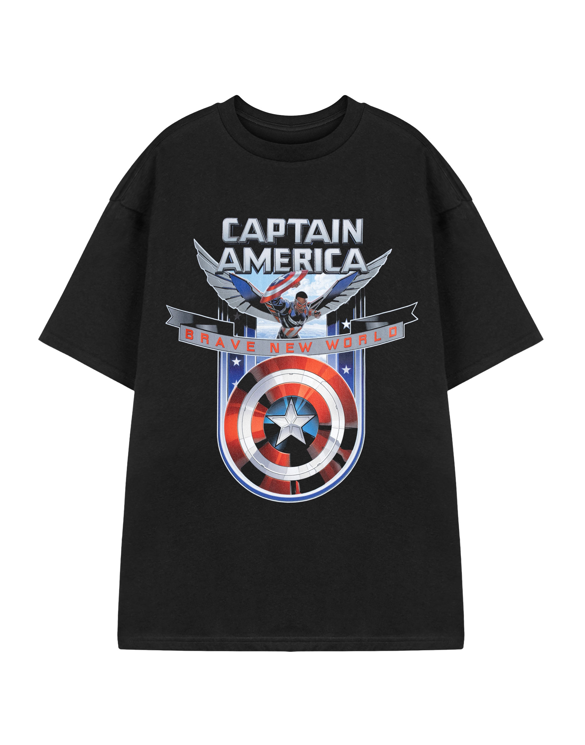 Marvel Brave New World Mens Black Short Sleeved T-Shirt