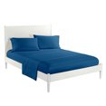thumbnail image 2 of Topcobe Solid Color Bed Sheet Set for Adults Teens, Full Size Navy Blue, 2 of 4