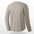 thumbnail image 4 of AherBiu T-Shirts à Col Rond pour Hommes à Manches Longues Grande Taille Légers Décontractés Ajustés Tee-Shirts, 4 of 7