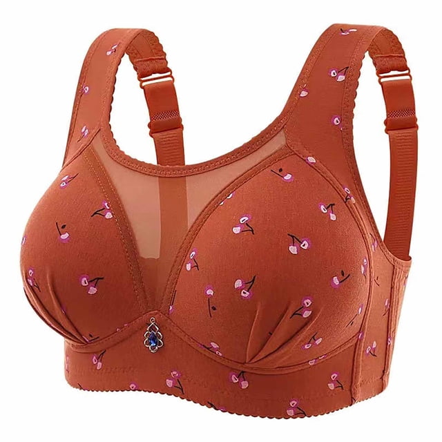 Timegard Bras for Women Mesh Adjustable Strap Full Coverage Wireless High Support Comfy Everyday Bras