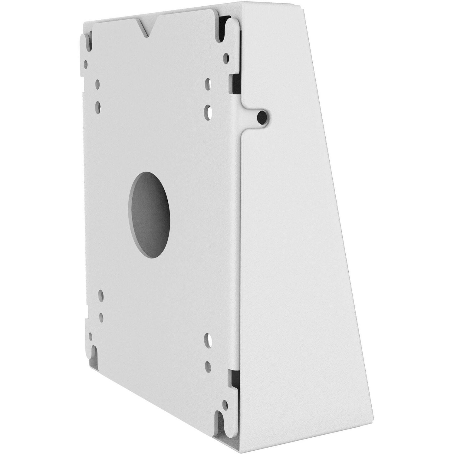 CTA Digital Prime Double VESA Wedge et Prise/PoE Cover pour Tablettes aux normes VESA 75 x 75 et 100 x 100 - Blanc