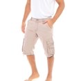 thumbnail image 3 of Shorts Cargo pour Hommes à Coupe Classique, devant Plat, en Sergé 100 % Coton, 3 of 6