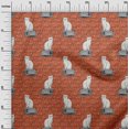 thumbnail image 3 of oneOone Polyester Spandex Orange Fabric Animal Cat With Text Texture Fabric For Sewing Printed Craft Fabric By The Yard 56 Inch Wide, 3 of 4