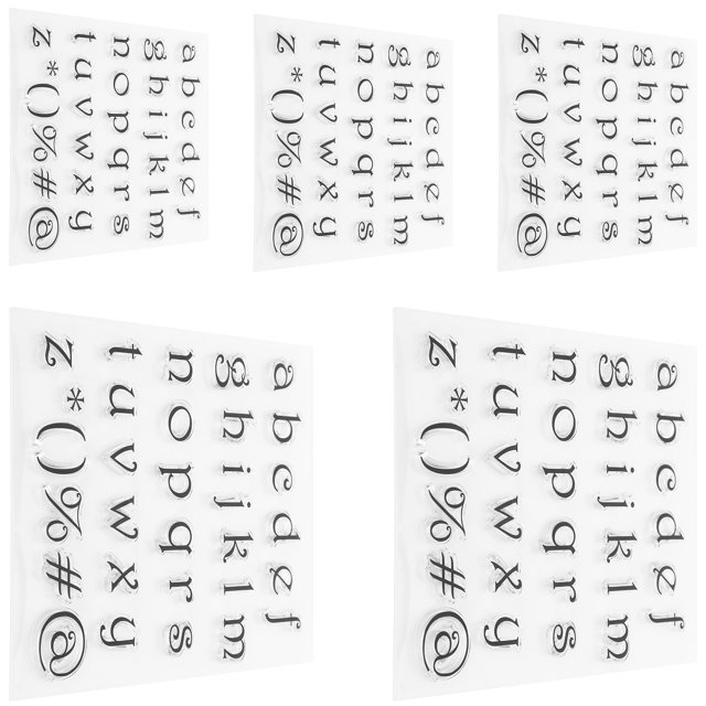 Clear , Hand-made Portable Lower Case Alphabet Journal , For Card Making Decoration DIY Scrapbook Scrapbooking Photo Album
