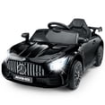 thumbnail image 1 of VOLTZ TOYS Licensed Mercedes-Benz AMG GTR 12V Kids Ride On Car - Electric Sports Car with Remote Control, LED Lights & Music - Black, 1 of 8