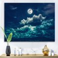 thumbnail image 1 of Designart Full Moon In Cloudy Night Sky II Canvas Wall Art, 1 of 4