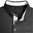 thumbnail image 3 of Dvkptbk T-Shirt à Manches Courtes pour Hommes, Mode Décontractée, Col Rabattu, Chandail à Boutons, en Liquidation, 3 of 3