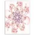 thumbnail image 2 of Fleurs Fractales en Fleurs Roses - Grandes Fleurs Art Mural sur Toile, 2 of 3