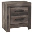 thumbnail image 1 of Signature Design by Ashley Wynnlow Rustic 2 Drawer Two Drawer Nightstand, Weathered Gray, 1 of 2