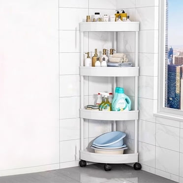 Storage Cart with Drawers On Wheels,Kitchen Storage Carts,Multifunction Utility Rolling Cart Kitchen Storage Organizer,Mobile Shelving Unit Cart for Bathroom,Laundry,Rolling Utility Cart