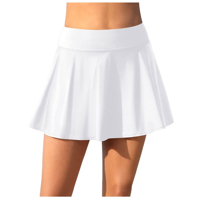Womens Swim Skirt Bottom for Beach and Pool — High Waist Belly Design Enhances and Comfort