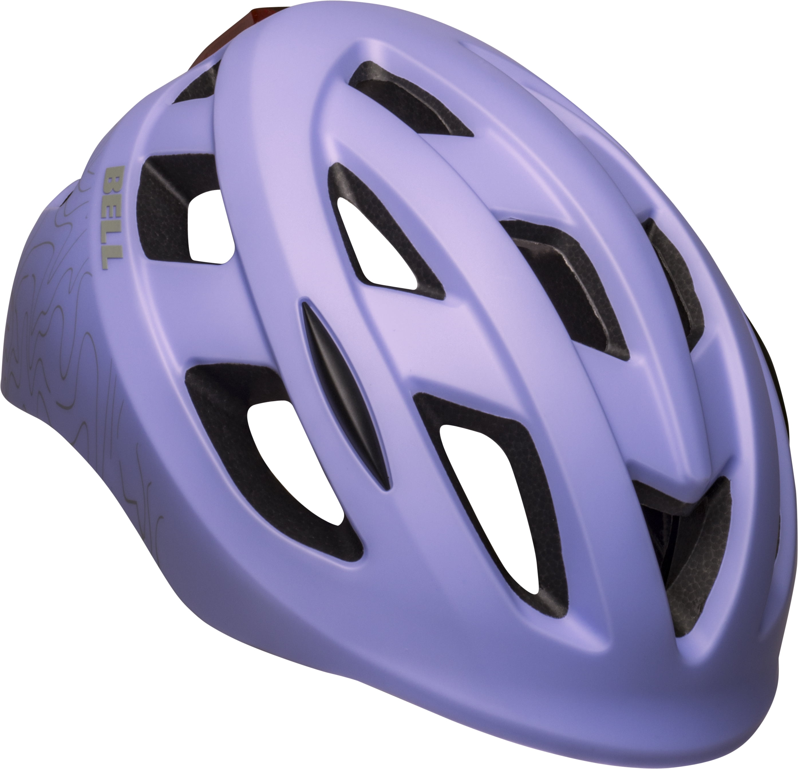 Bell Sports Nixon Adult Lighted Bike Helmet Orchid Topography