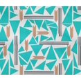 thumbnail image 4 of oneOone Cotton Flex Fabric Triangle & Line Geometric Print Fabric By The Yard 40 Inch Wide, 4 of 4