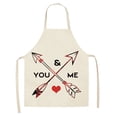 thumbnail image 2 of Dvkptbk Apron 1Pc Parent Adult The Family Kitchen Lovely Print Linen Family Aprons Kitchen Essentials, 2 of 2