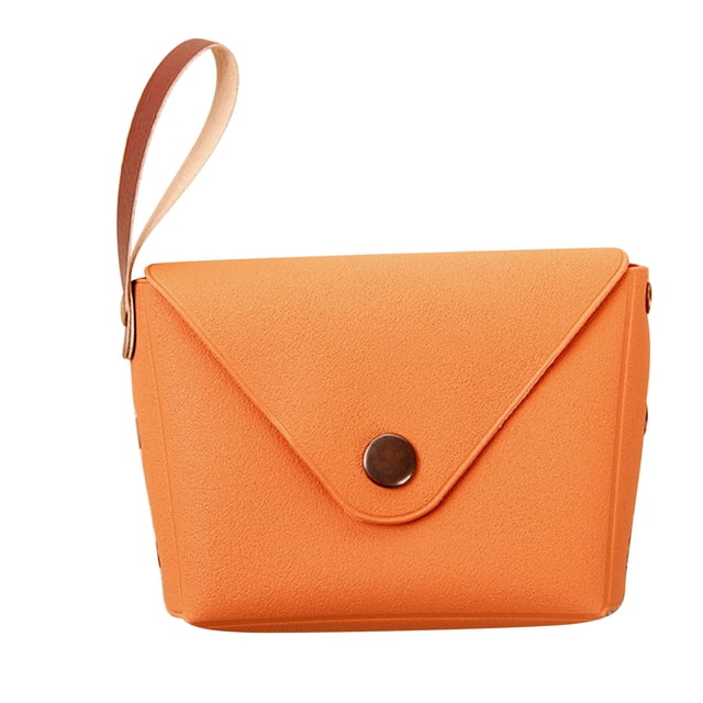 Makaron Purse Solid Candy Color Buckle Student Handbag