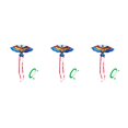 thumbnail image 3 of fastboy Unisex Children Cartoon Animal Kite Polyester Flying Kites with Handle Interactive Game Toys Presents Entertainment Blue 3Set, 3 of 6