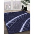 thumbnail image 3 of Ahgly Tapis Rectangulaire Lavable en Machine Intérieur Transitionnel Violet Pervenche Profond, 5 Pieds x 8 Pieds, 3 of 7