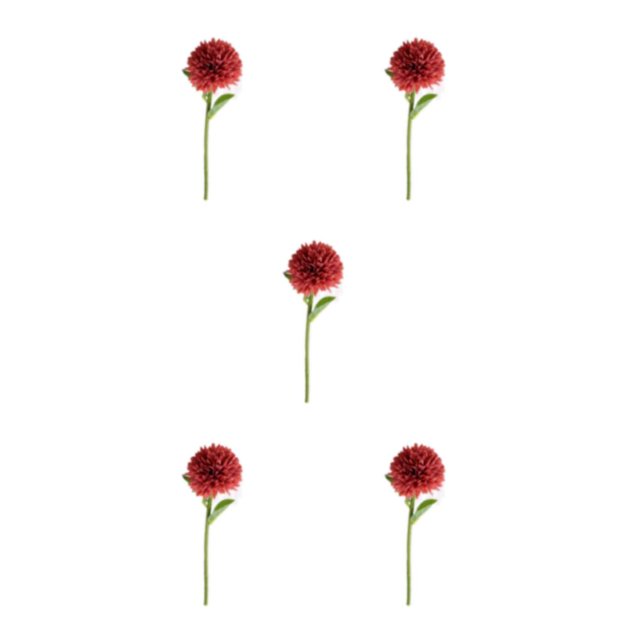 Baohd 1/2/3/5 10pack/lot Realistic Appearance Artificial Flower For Party Decor And Home Decor Deep Coffee 5PCS