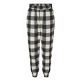 thumbnail image 1 of Burnside Mens Flannel Jogger, XL, Ecru-Black, 1 of 1