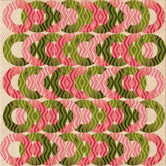 Ahgly Company Tapis d'Intérieur Lavables en Machine, Carrés Transitionnels Rouge Châtaignier, Carrés de 5'