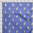 thumbnail image 4 of oneOone Cotton Flex Bluish Violet Fabric Animal Cat With Text Texture Craft Projects Decor Fabric Printed By The Yard 40 Inch Wide, 4 of 4