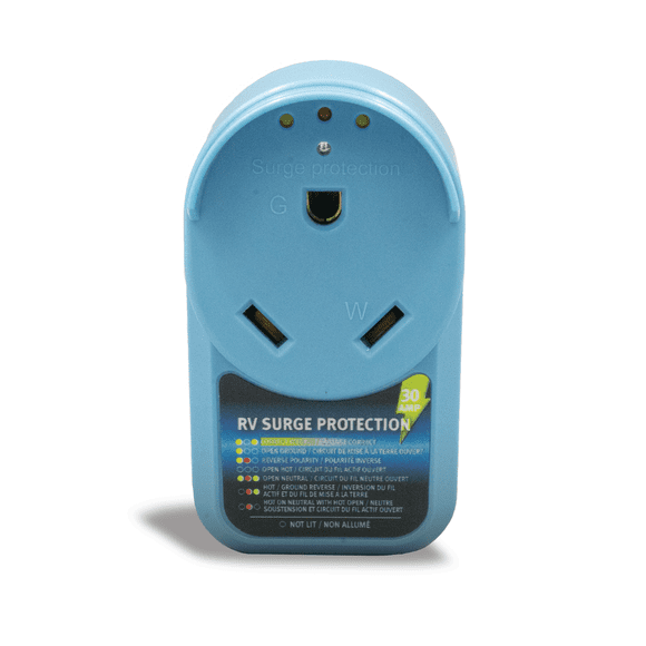 Dicor Corp. Parasurtenseur DP-SP30A Protège contre les Niveaux de Tension Bas/élevés Dommageables; Installation de Type Prise; 30 Amp; avec Indicateur de Défaut de Câblage; Arrêt/mise en Marche Automatiques; Résistant aux Intempéries; jusqu'à 1050 Joules