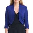 thumbnail image 1 of Babysbule Cardigans pour Femmes Liquidation Mode pour Femmes Manches Mi-Longues Couleur Veste Décontractée Affaires Petit Complet Cardigan pour Femmes Haut pour Femmes Liquidation Blouse, 1 of 4