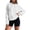 White, variant on Aocisk Womens Hoodie Casual Hooded Soft Comfortable Pullover for Everyday Wear Basic Loungewear Lightweight Hot Pink M