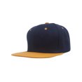 thumbnail image 1 of Top Headwear Flat Bill Adjustable Snapback Cap - Navy/Gold, 1 of 2