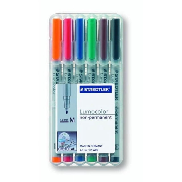 Staedtler ST 313 WP6 Stylo à Recharge Lumocolor - S permanent 6 Pcs