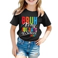 thumbnail image 1 of T-shirt à Manches Courtes Ample Col Rond Imprimé Mode Décontractée pour Enfants, 1 of 4