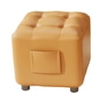 thumbnail image 3 of simhoa Small Foot Stool Ottoman Step Stool Footstool for Bedroom Living Room Indoor Orange, 3 of 8