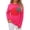 Hot Pink, variant on LUOGENLI Cardigan Sweaters for Women Women's Pullover Sweater Soft Knit Top Casual Strawberry Print Round Neck Comfortable Everyday Wear Cozy Winter Fall Fashion Hot Pink Size L