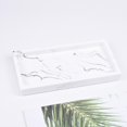 thumbnail image 3 of yuksok Plateau de Rangement en Résine Créatif Plateau de Rangement pour Salle de Bain Rectangulaire Plateau de Rangement pour Bijoux Plat Blanc, 3 of 9