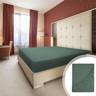 Meitianfacai Double Bed Fitted Sheet Single Piece Non-Slip Fixed Bed Cover All-Inclusive Mattress Protection Bed Cover Soft Fiber Suitable For Sleeping Naked