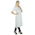 thumbnail image 1 of Bimba Kurti Classique en Coton pour Femmes, Manches 3/4, Blouse Longue Formelle Personnalisée, 1 of 1