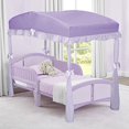 thumbnail image 3 of Delta Children Girls Canopy for Toddler Bed, Purple, 3 of 5