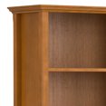 thumbnail image 4 of Amherst 30"Wide Solid Wood Transitional 5 Shelf Bookcase in Light Golden Brown, 4 of 8