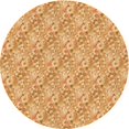 thumbnail image 1 of Ahgly Company Tapis d'Intérieur Lavables en Machine, Carré Transitionnel Orange Jaune, Carré de 3', 1 of 7