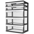 thumbnail image 1 of Sterilite 5 Drawer Black Wide Cart, 1 of 6