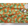 thumbnail image 2 of Soimoi Orange polyester Crepe Fabric Cactus Tree Fabric Prints By Yard 42 Inch Wide, 2 of 5