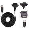 thumbnail image 2 of High Quality 2 In 1 1.5M Charging Cable For Microsoft Xbox 360 Controller Fast Charging(Black), Charging Cable For Xbox 360 Controller, 2 of 8