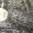 thumbnail image 4 of Vintage Oriental Floral Runner Rug, Tribal Style, Beige, Non-Slip, Low Pile, Washable, Indoor Use, Dining Room, 4 of 9
