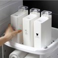 thumbnail image 1 of Oleegame 1PC Glass Bottle Refillable Laundry Bottle Non Leak With Label Empty Plastic Liquid Container For Bleaching Agent Home Laundry Room Decor Sub Bottling 1000ML White, 1 of 6