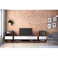 thumbnail image 2 of Nexera 60 inch Sequence TV Stand, Walnut & White, 2 of 6