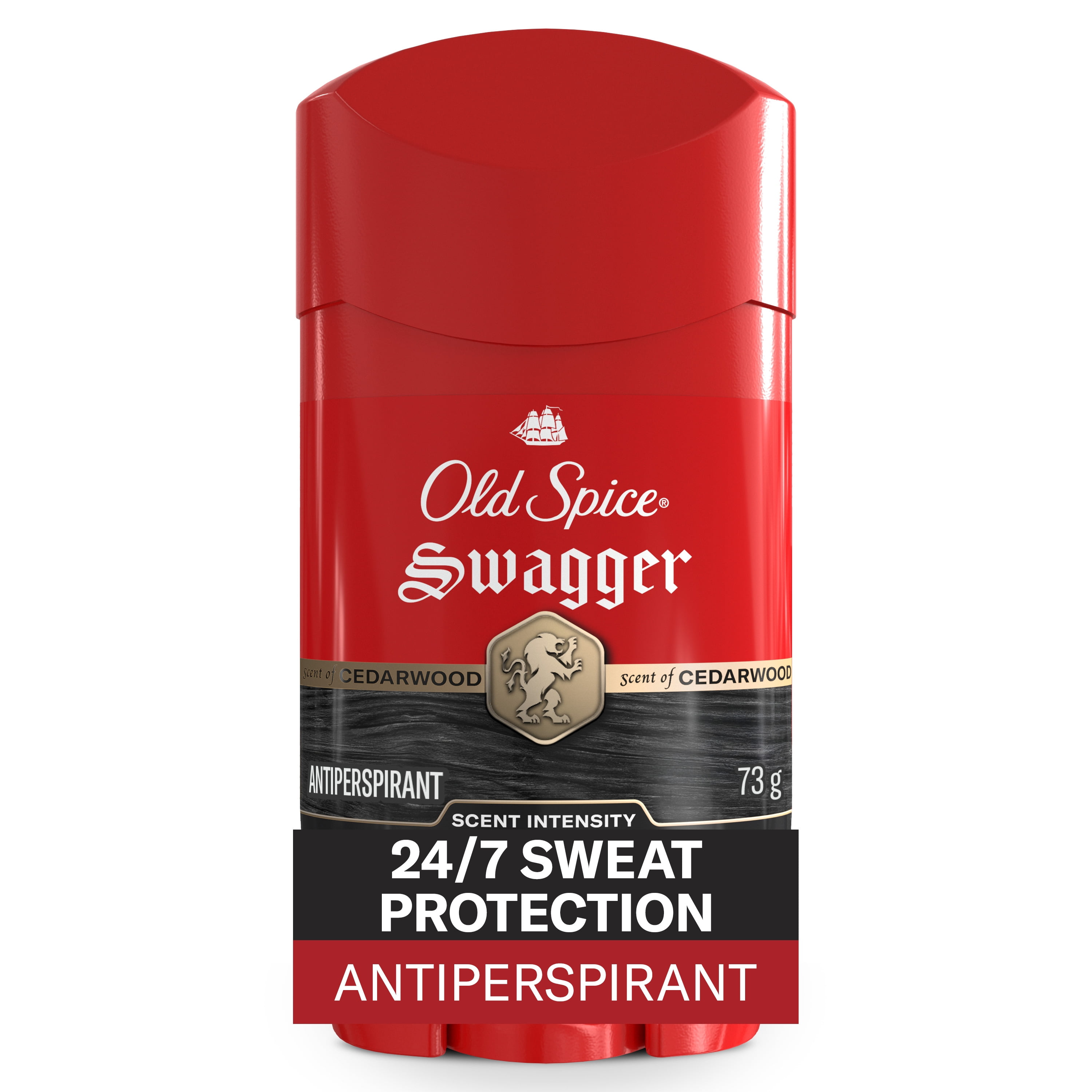 Antisudorifique et désodorisant pour hommes Old Spice Collection Rouge, parfum Swagger, protection durable, 73 g