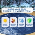 thumbnail image 2 of Swimline Hydrotools Super Guard Winter Cover for 12x24' Above Ground Oval Pools, 2 of 8