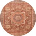 thumbnail image 1 of Ahgly Company Tapis d'Intérieur Ronds Abstraits Rouges Abstraits pour Aire, 3 Pieds Rond, 1 of 6