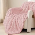 thumbnail image 2 of ZZkhGO Small Double Layer Raschel Blanket, Cozy Fleece Throw Blanket, Soft Warm Blanket for Sofa Travel, 2 of 7